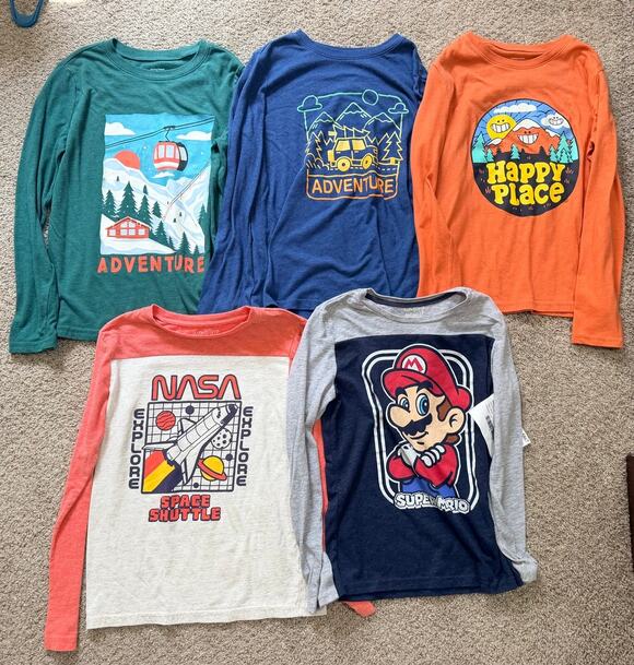 jumping beans Other - Assorted Jumping Beans Boys Size 12 Long Sleeve Shirt Lot